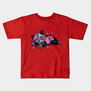 Sleeping voodoo cat Kids T-Shirt